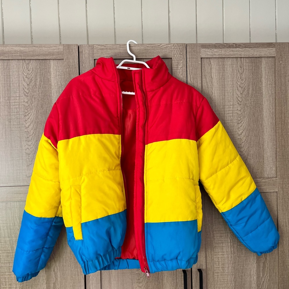 Retro style puffer jacket
